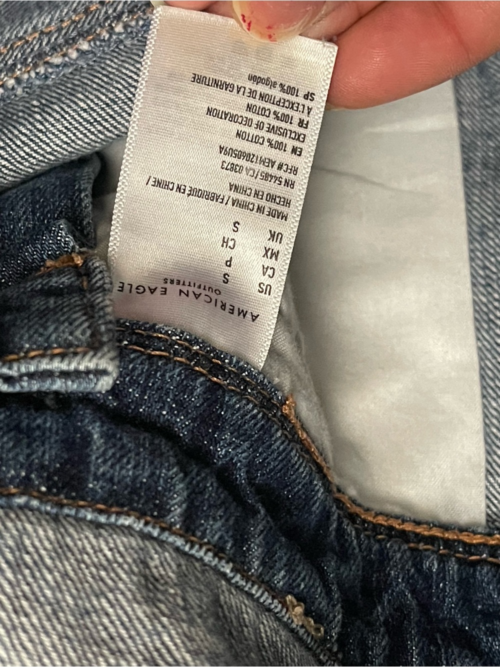 American Eagle Outfitters Distressed Denim Short Overalls - Blue - Picture 10 of 11